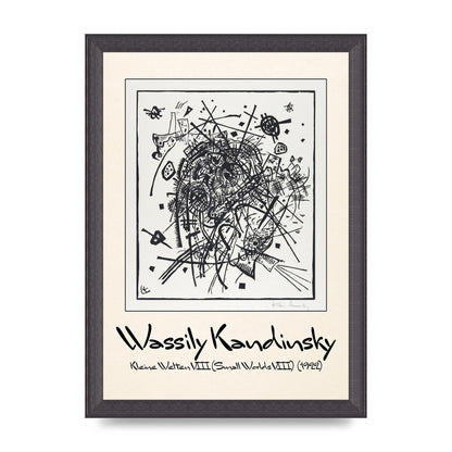 Wassily Kandinsky Kleine Welten Viii Small Worlds Viii 1922 Printed Poster - A4 framed