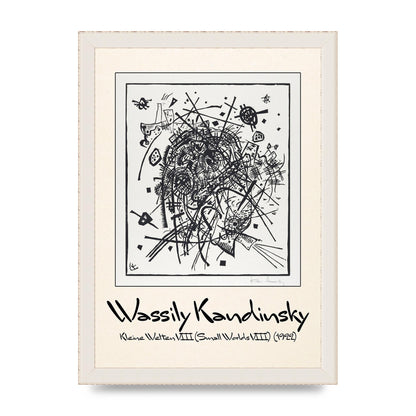 Wassily Kandinsky Kleine Welten Viii Small Worlds Viii 1922 Printed Poster - A4 framed
