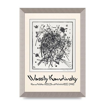 Wassily Kandinsky Kleine Welten Viii Small Worlds Viii 1922 Printed Poster - A4 framed
