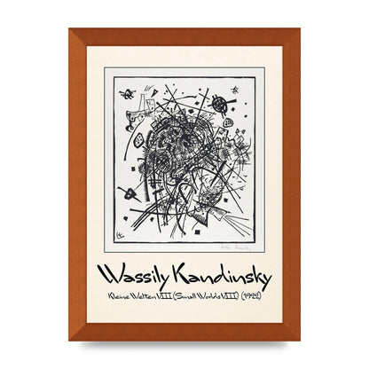 Wassily Kandinsky Kleine Welten Viii Small Worlds Viii 1922 Printed Poster - A4 framed