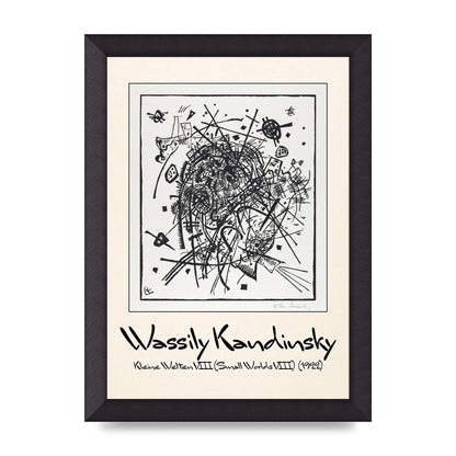 Wassily Kandinsky Kleine Welten Viii Small Worlds Viii 1922 Printed Poster - A4 framed