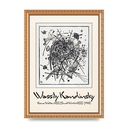 Wassily Kandinsky Kleine Welten Viii Small Worlds Viii 1922 Printed Poster - A4 framed