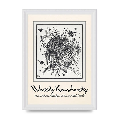 Wassily Kandinsky Kleine Welten Viii Small Worlds Viii 1922 Printed Poster - A4 framed