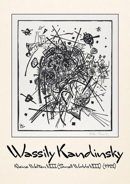 Wassily Kandinsky Kleine Welten Viii Small Worlds Viii 1922 Printed Poster - detail