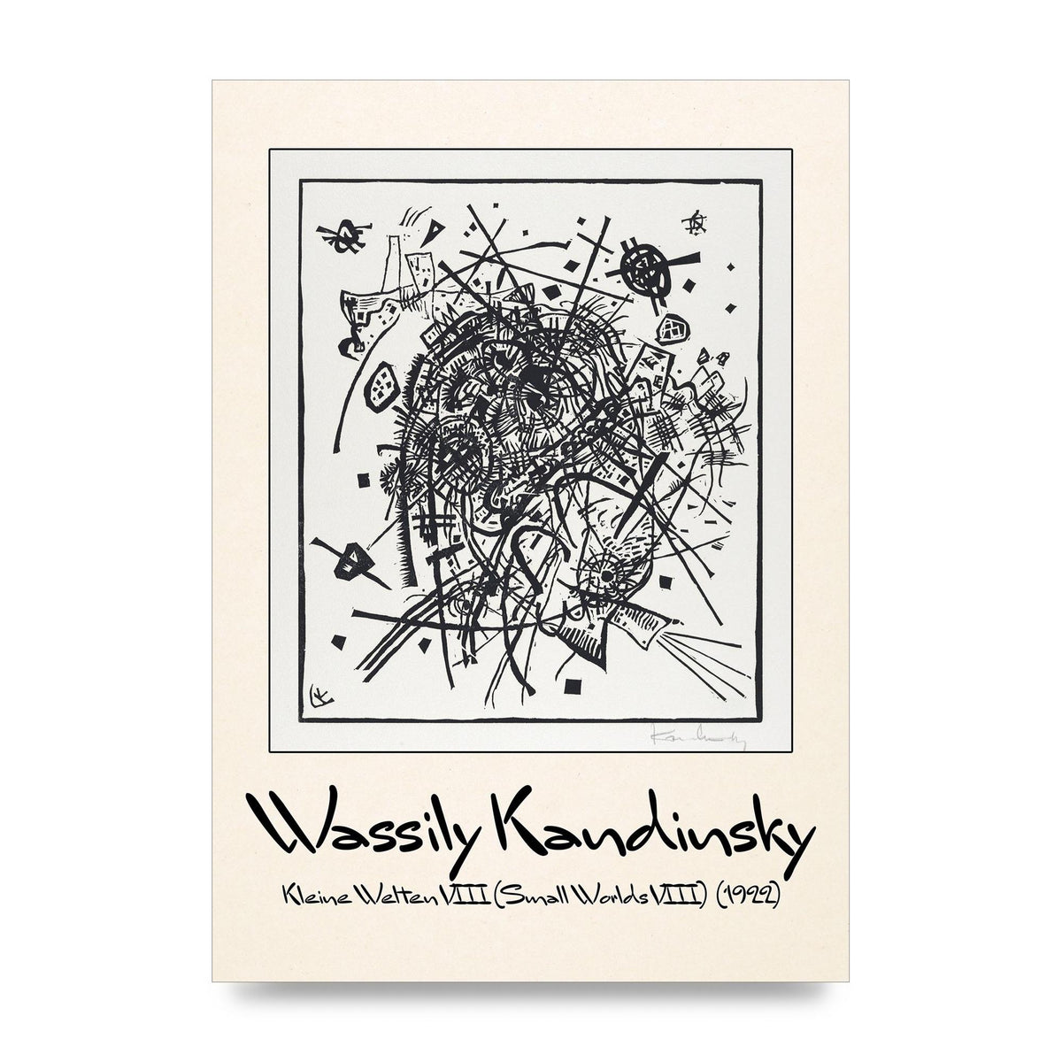 Wassily Kandinsky Kleine Welten Viii Small Worlds Viii 1922 Printed Poster - unframed print