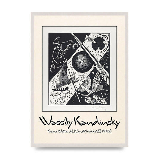Wassily Kandinsky Kleine Welten Vi Small Worlds Vi 1922 Wall Art - A2 framed
