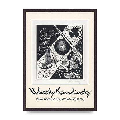 Wassily Kandinsky Kleine Welten Vi Small Worlds Vi 1922 Wall Art - A2 framed