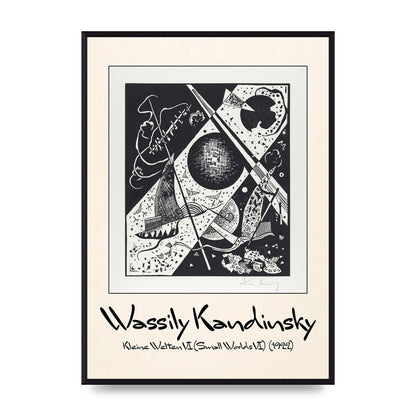 Wassily Kandinsky Kleine Welten Vi Small Worlds Vi 1922 Wall Art - A2 framed