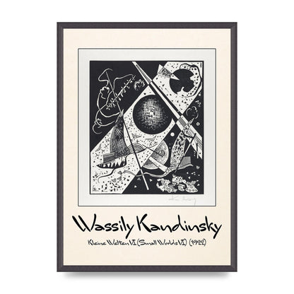 Wassily Kandinsky Kleine Welten Vi Small Worlds Vi 1922 Wall Art - A2 framed