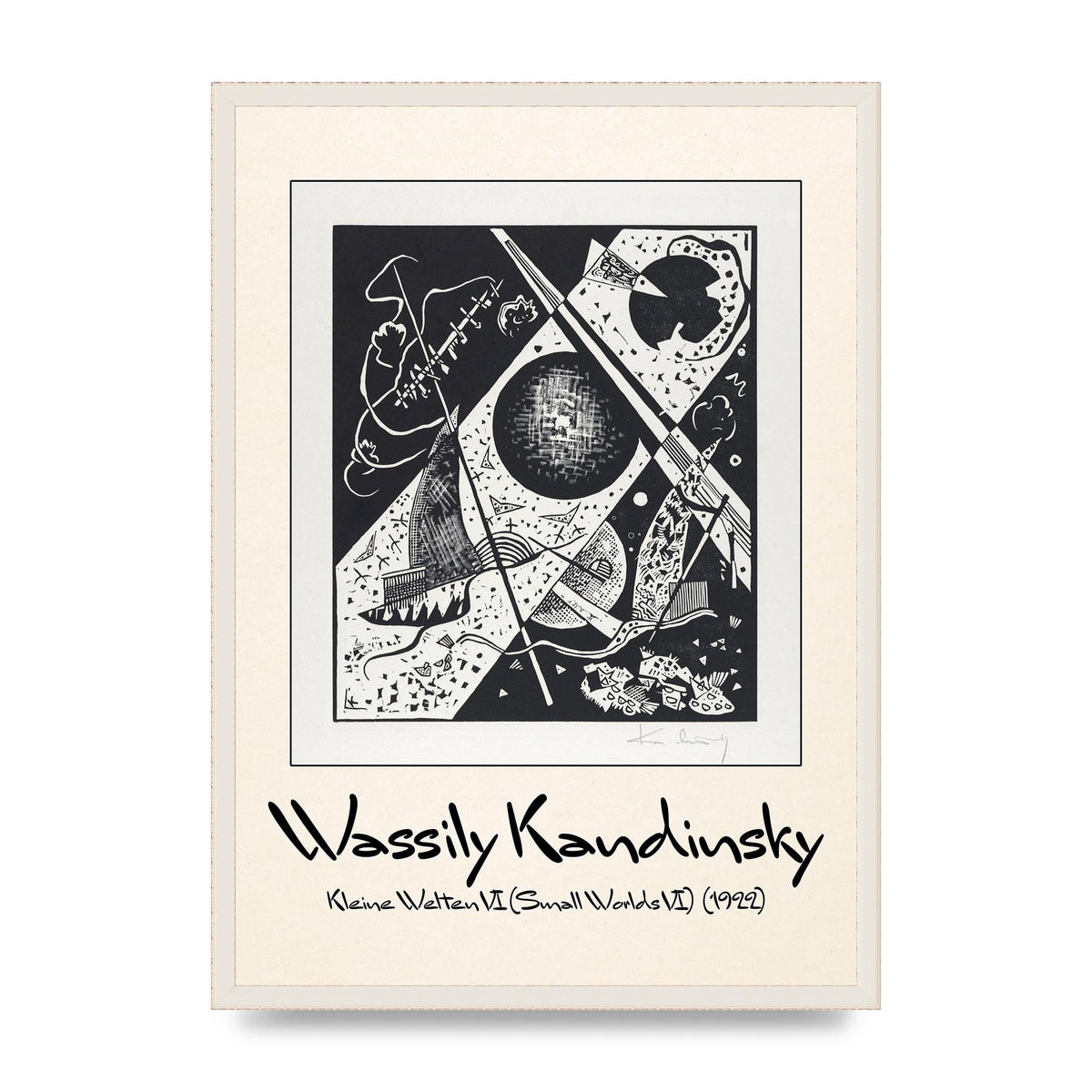 Wassily Kandinsky Kleine Welten Vi Small Worlds Vi 1922 Wall Art - A2 framed