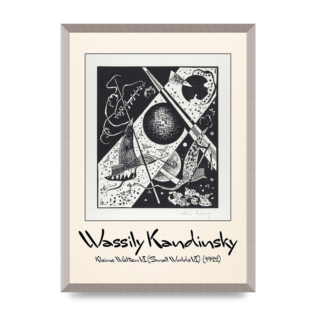 Wassily Kandinsky Kleine Welten Vi Small Worlds Vi 1922 Wall Art - A2 framed