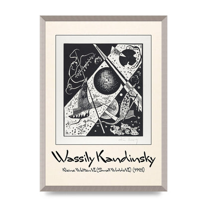 Wassily Kandinsky Kleine Welten Vi Small Worlds Vi 1922 Wall Art - A2 framed