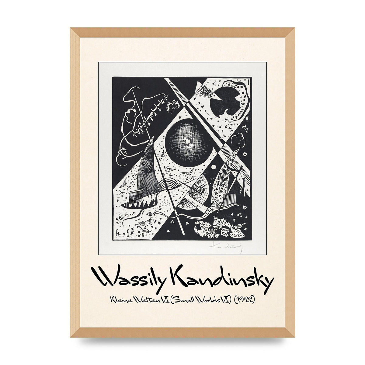 Wassily Kandinsky Kleine Welten Vi Small Worlds Vi 1922 Wall Art - A2 framed