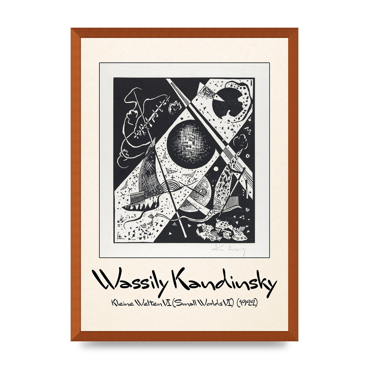 Wassily Kandinsky Kleine Welten Vi Small Worlds Vi 1922 Wall Art - A2 framed