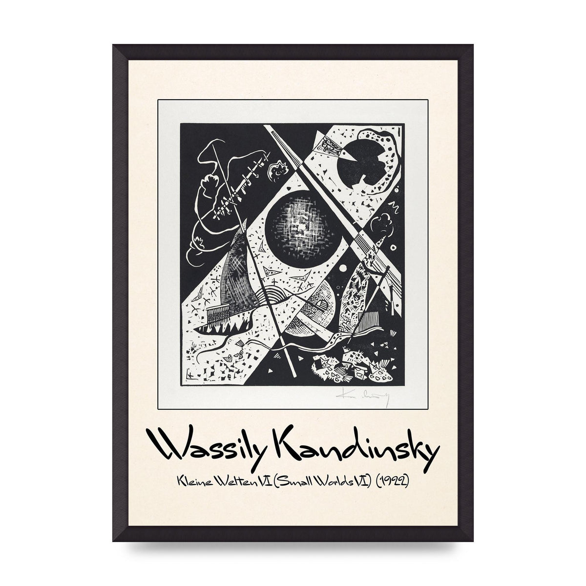 Wassily Kandinsky Kleine Welten Vi Small Worlds Vi 1922 Wall Art - A2 framed