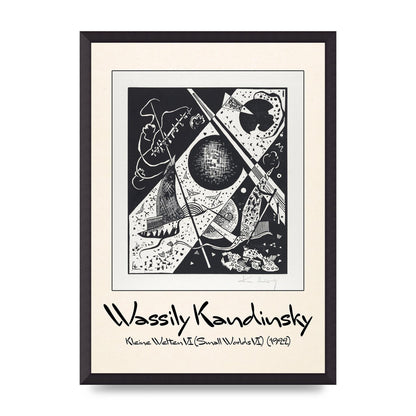 Wassily Kandinsky Kleine Welten Vi Small Worlds Vi 1922 Wall Art - A2 framed