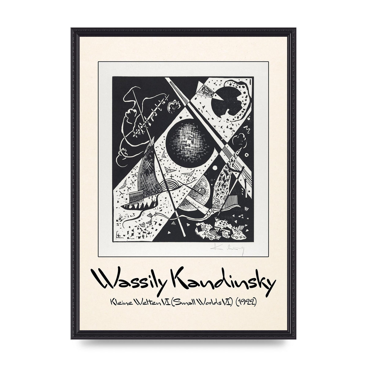 Wassily Kandinsky Kleine Welten Vi Small Worlds Vi 1922 Wall Art - A2 framed