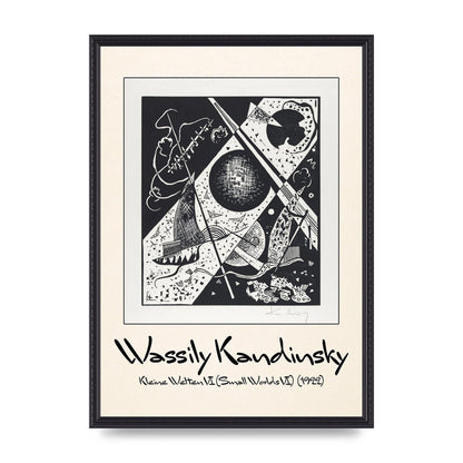 Wassily Kandinsky Kleine Welten Vi Small Worlds Vi 1922 Wall Art - A2 framed