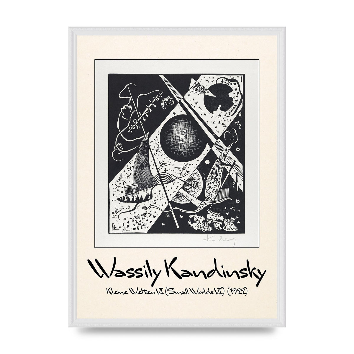 Wassily Kandinsky Kleine Welten Vi Small Worlds Vi 1922 Wall Art - A2 framed