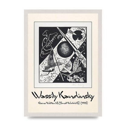 Wassily Kandinsky Kleine Welten Vi Small Worlds Vi 1922 Wall Art - A3 framed