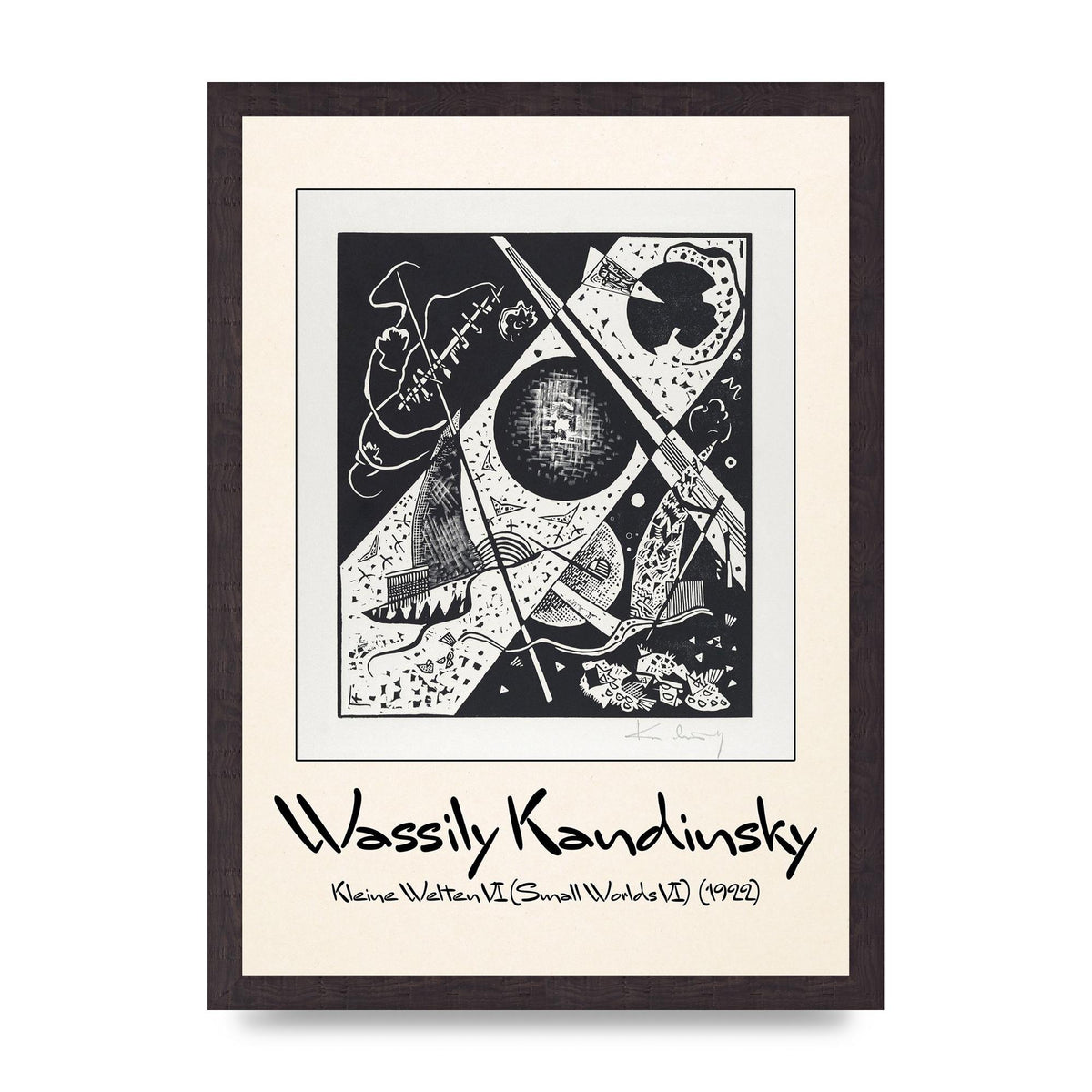 Wassily Kandinsky Kleine Welten Vi Small Worlds Vi 1922 Wall Art - A3 framed
