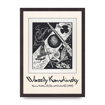 Wassily Kandinsky Kleine Welten Vi Small Worlds Vi 1922 Wall Art - A3 framed