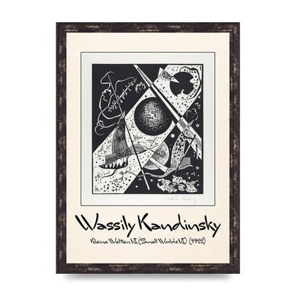 Wassily Kandinsky Kleine Welten Vi Small Worlds Vi 1922 Wall Art - A3 framed