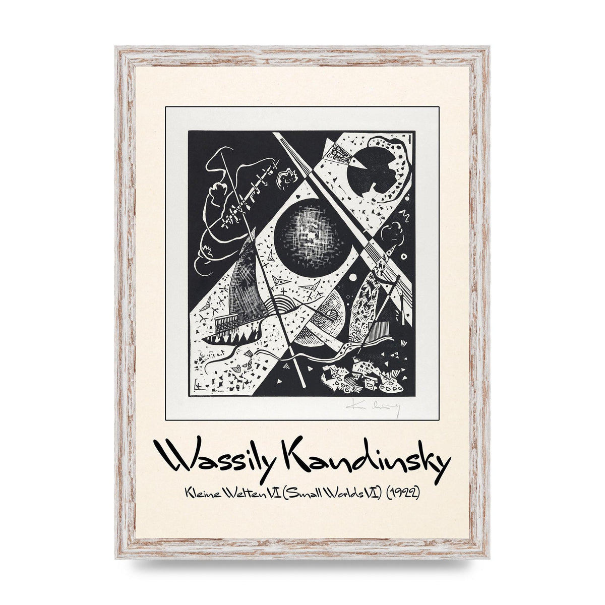 Wassily Kandinsky Kleine Welten Vi Small Worlds Vi 1922 Wall Art - A3 framed