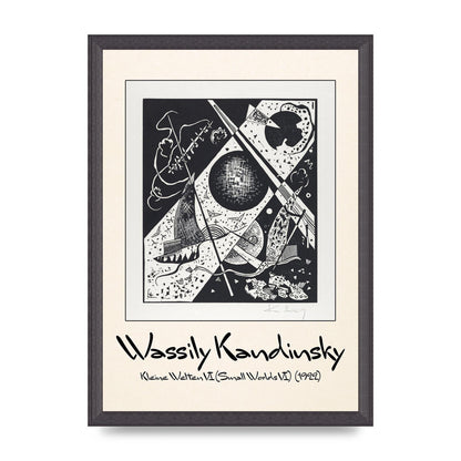 Wassily Kandinsky Kleine Welten Vi Small Worlds Vi 1922 Wall Art - A3 framed