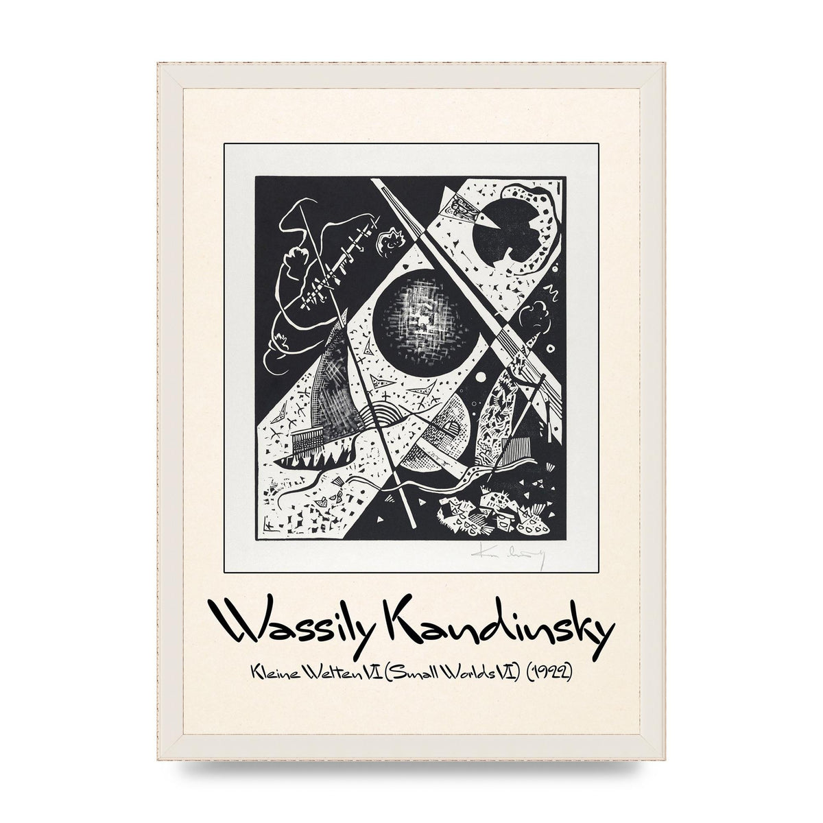 Wassily Kandinsky Kleine Welten Vi Small Worlds Vi 1922 Wall Art - A3 framed