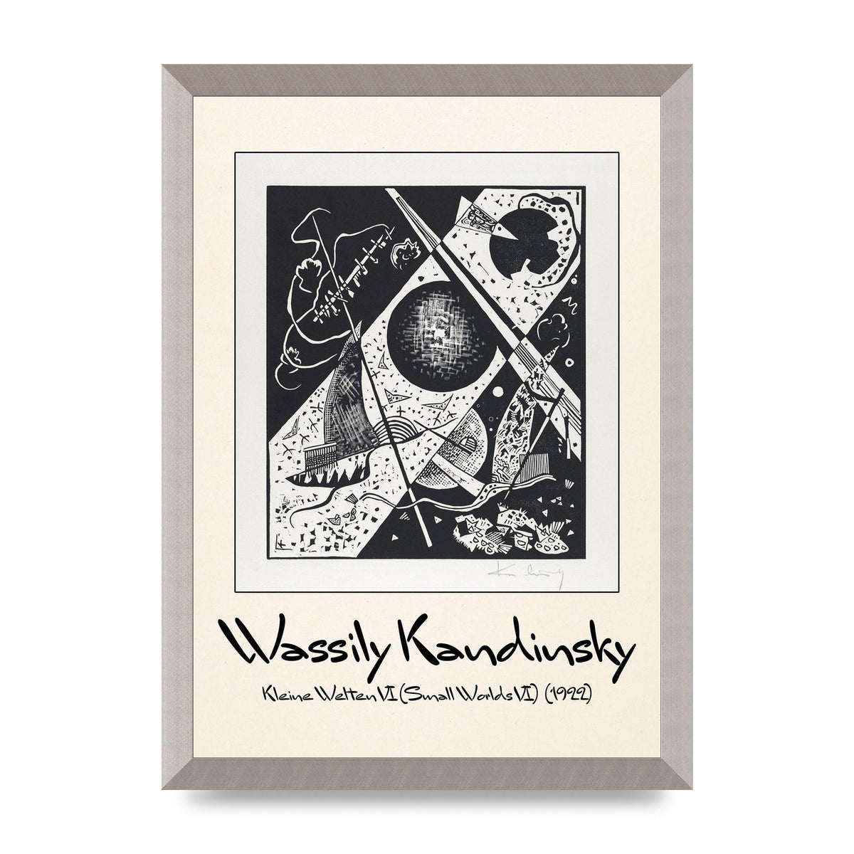 Wassily Kandinsky Kleine Welten Vi Small Worlds Vi 1922 Wall Art - A3 framed