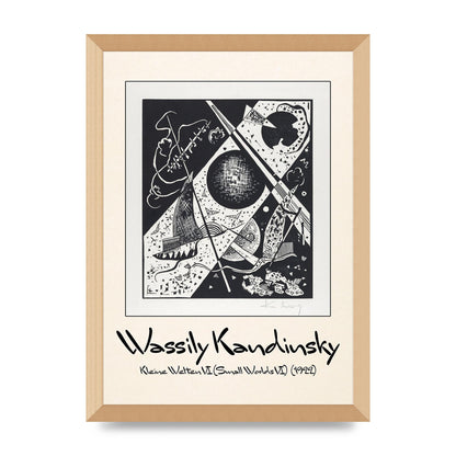 Wassily Kandinsky Kleine Welten Vi Small Worlds Vi 1922 Wall Art - A3 framed