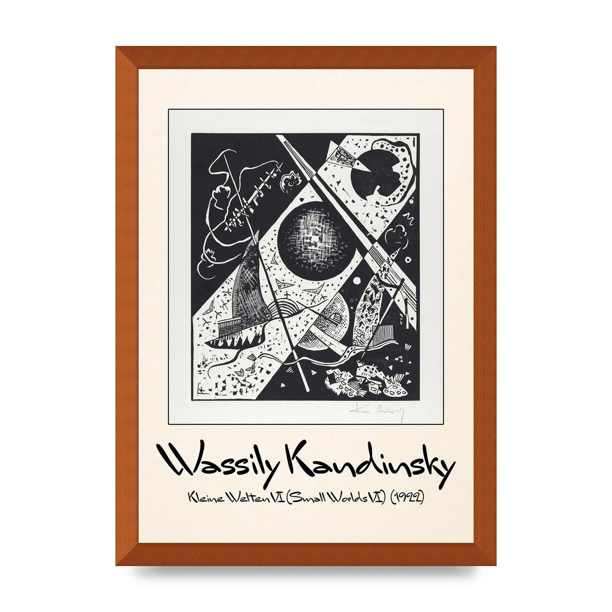 Wassily Kandinsky Kleine Welten Vi Small Worlds Vi 1922 Wall Art - A3 framed
