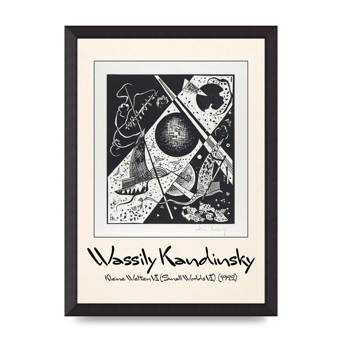 Wassily Kandinsky Kleine Welten Vi Small Worlds Vi 1922 Wall Art - A3 framed