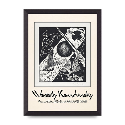 Wassily Kandinsky Kleine Welten Vi Small Worlds Vi 1922 Wall Art - A3 framed
