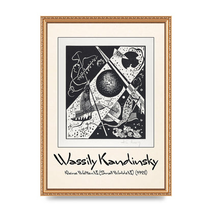 Wassily Kandinsky Kleine Welten Vi Small Worlds Vi 1922 Wall Art - A3 framed