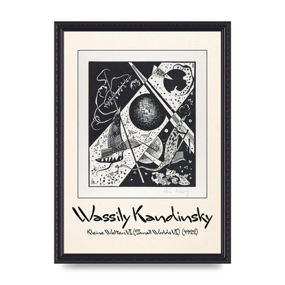 Wassily Kandinsky Kleine Welten Vi Small Worlds Vi 1922 Wall Art - A3 framed