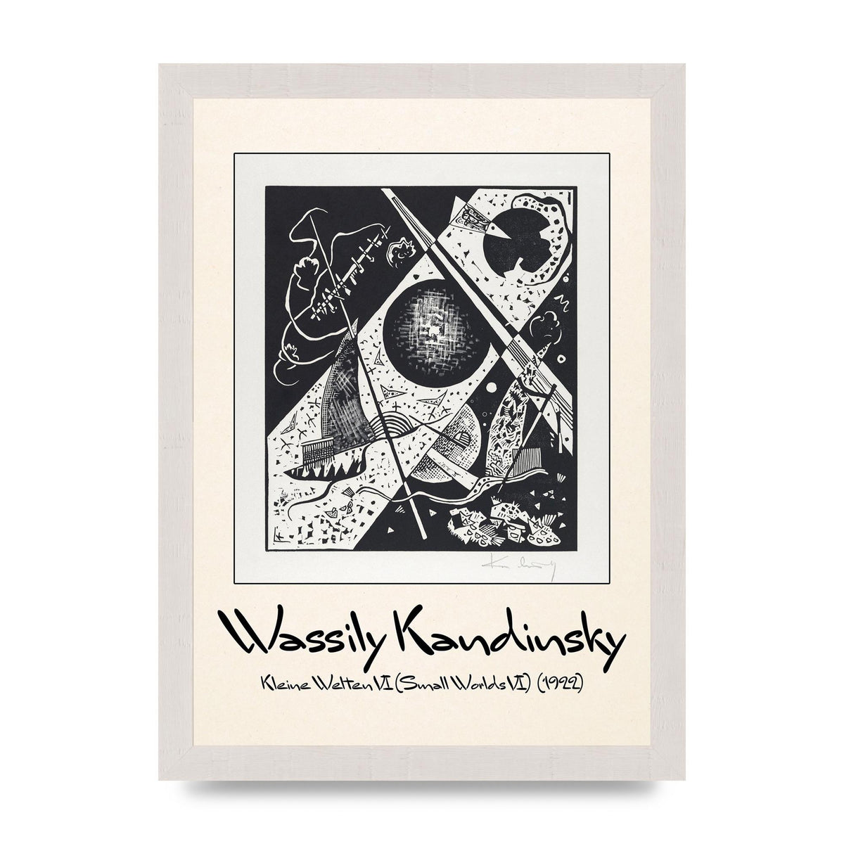 Wassily Kandinsky Kleine Welten Vi Small Worlds Vi 1922 Wall Art - A4 framed