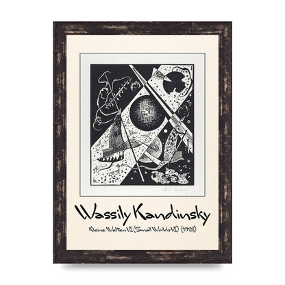 Wassily Kandinsky Kleine Welten Vi Small Worlds Vi 1922 Wall Art - A4 framed