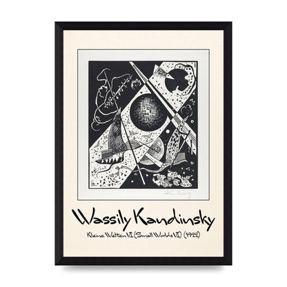 Wassily Kandinsky Kleine Welten Vi Small Worlds Vi 1922 Wall Art - A4 framed