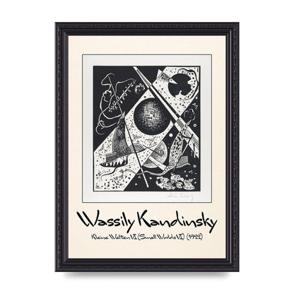 Wassily Kandinsky Kleine Welten Vi Small Worlds Vi 1922 Wall Art - A4 framed