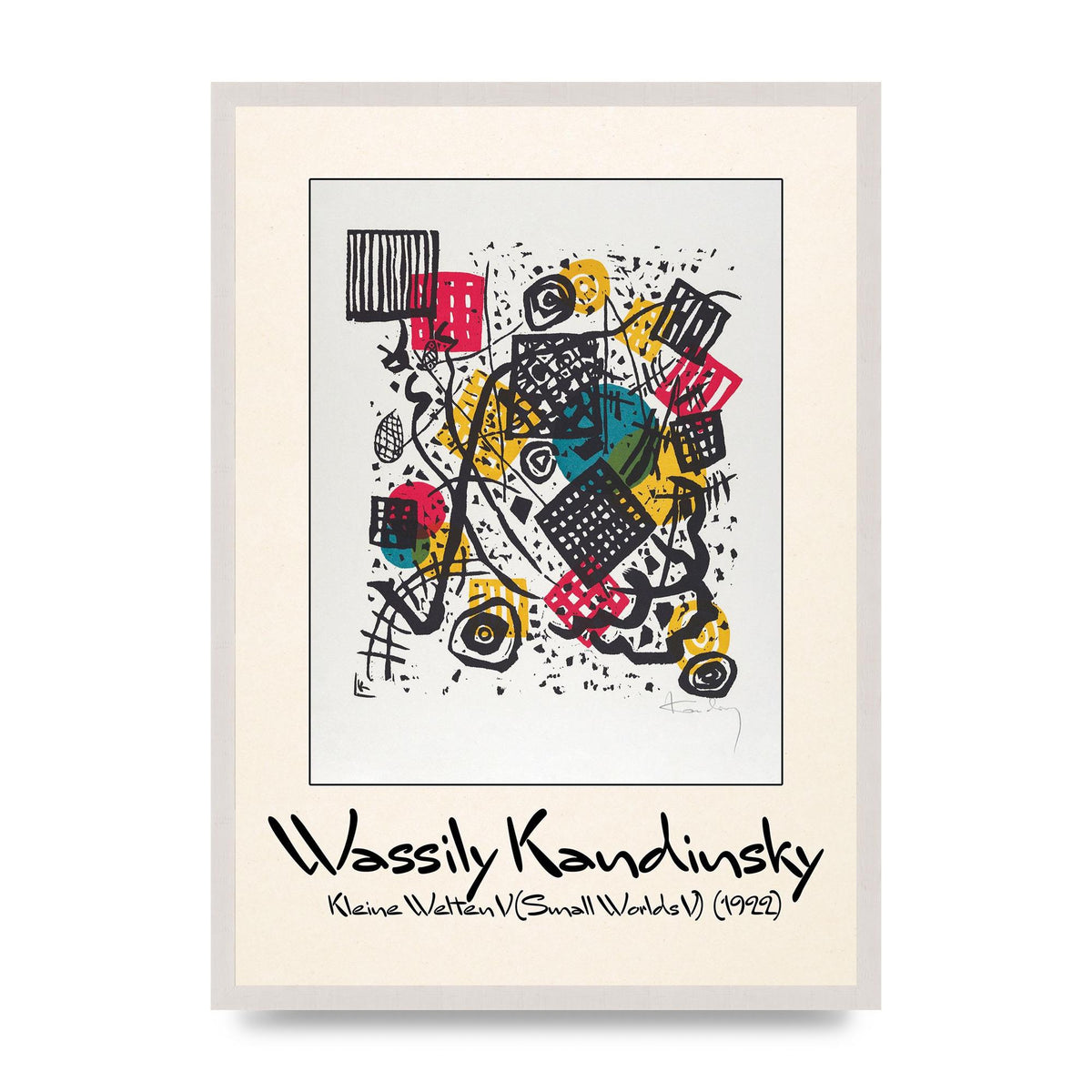 Wassily Kandinsky Kleine Welten V Small Worlds V 1922 Art For The Home - A2 framed