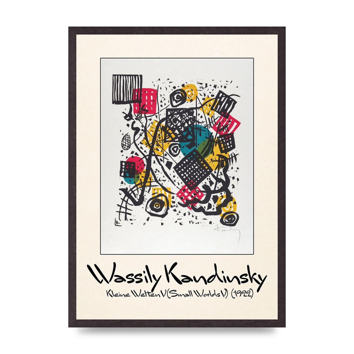 Wassily Kandinsky Kleine Welten V Small Worlds V 1922 Art For The Home - A2 framed
