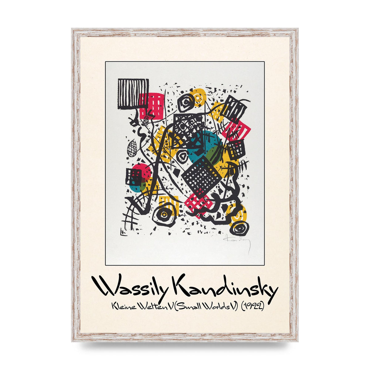 Wassily Kandinsky Kleine Welten V Small Worlds V 1922 Art For The Home - A2 framed