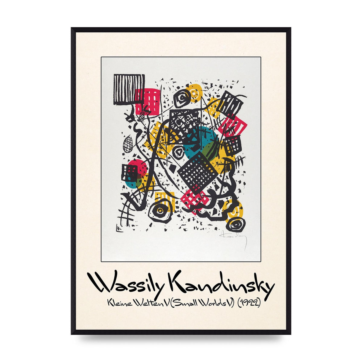 Wassily Kandinsky Kleine Welten V Small Worlds V 1922 Art For The Home - A2 framed