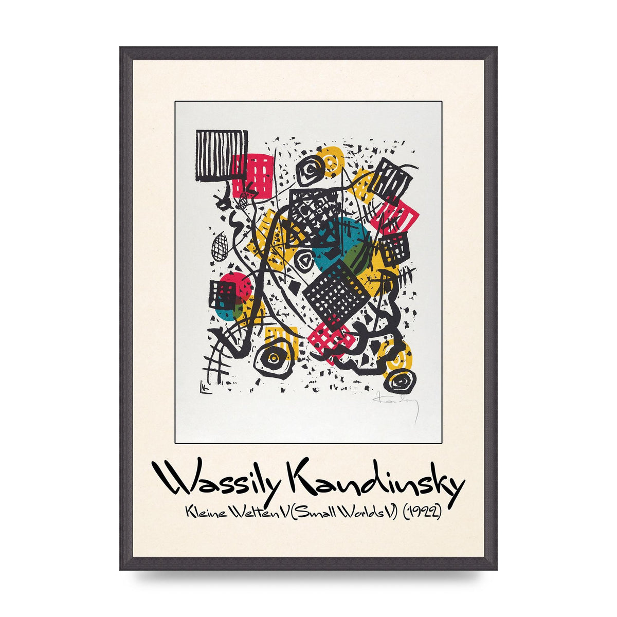 Wassily Kandinsky Kleine Welten V Small Worlds V 1922 Art For The Home - A2 framed