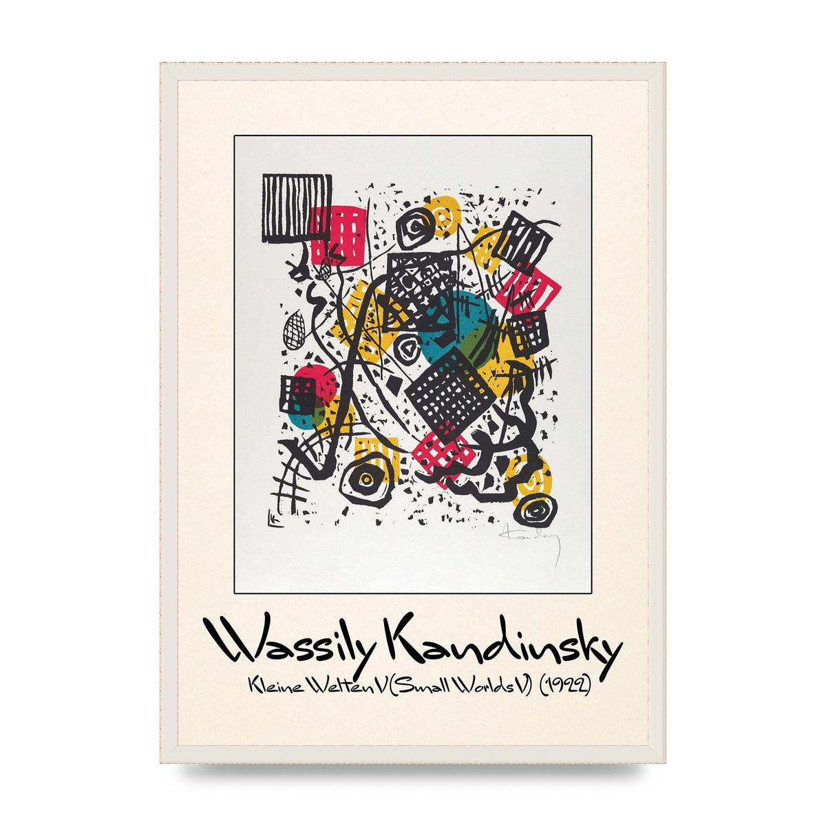 Wassily Kandinsky Kleine Welten V Small Worlds V 1922 Art For The Home - A2 framed