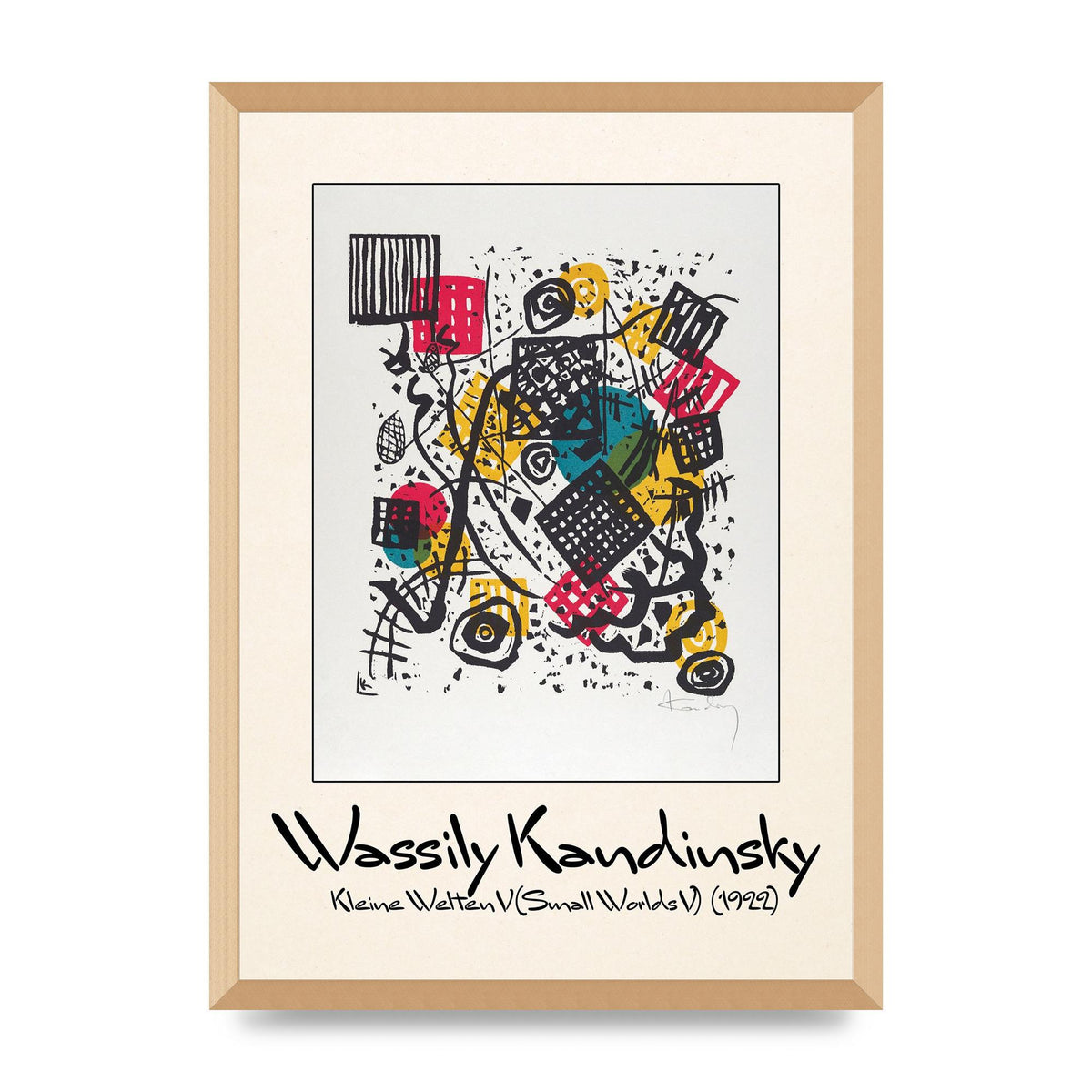 Wassily Kandinsky Kleine Welten V Small Worlds V 1922 Art For The Home - A2 framed