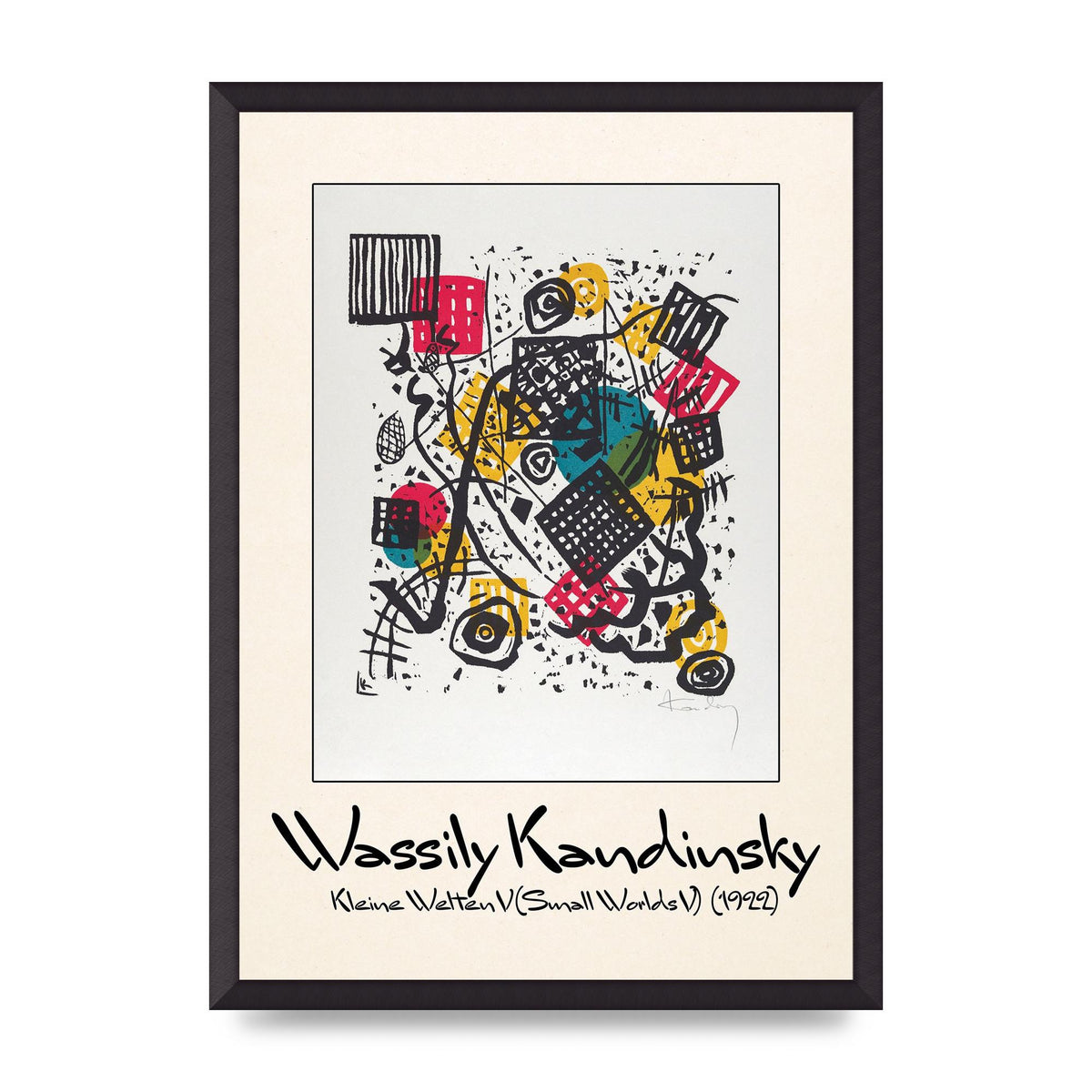 Wassily Kandinsky Kleine Welten V Small Worlds V 1922 Art For The Home - A2 framed
