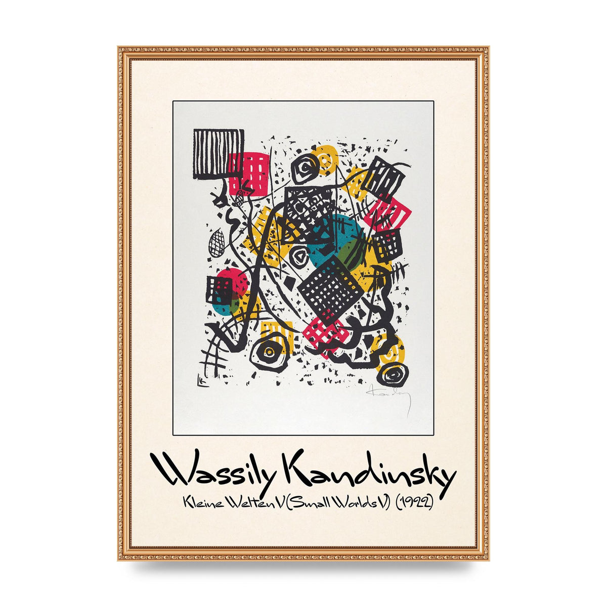 Wassily Kandinsky Kleine Welten V Small Worlds V 1922 Art For The Home - A2 framed
